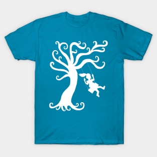 Carefree Spring Tree Silhouette T-Shirt